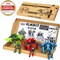 KlikBot Megabots - Pack of Three - Green, Blue, and Red - Toy Figures with Unique Accessories - For Kids 8 and Up